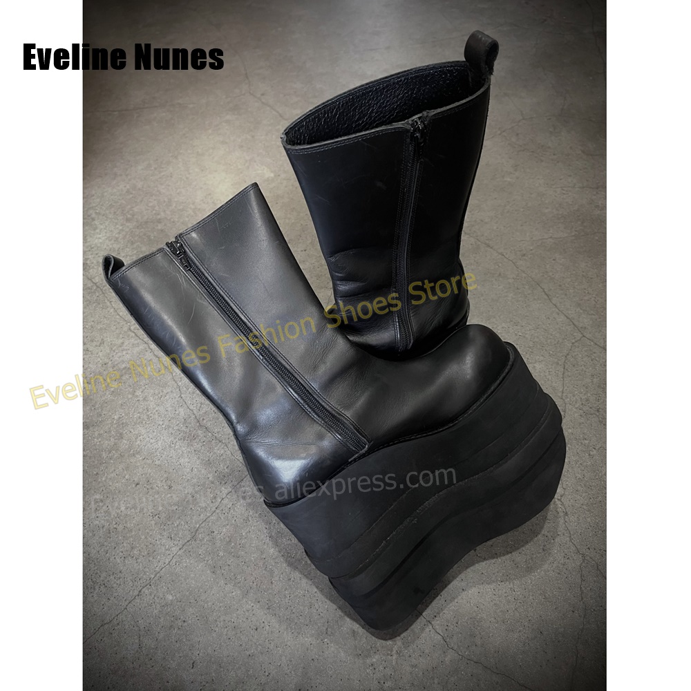 Round Toe Multi-Layer Wavy Pla - đánh giá và giá Street Fashion Y2K