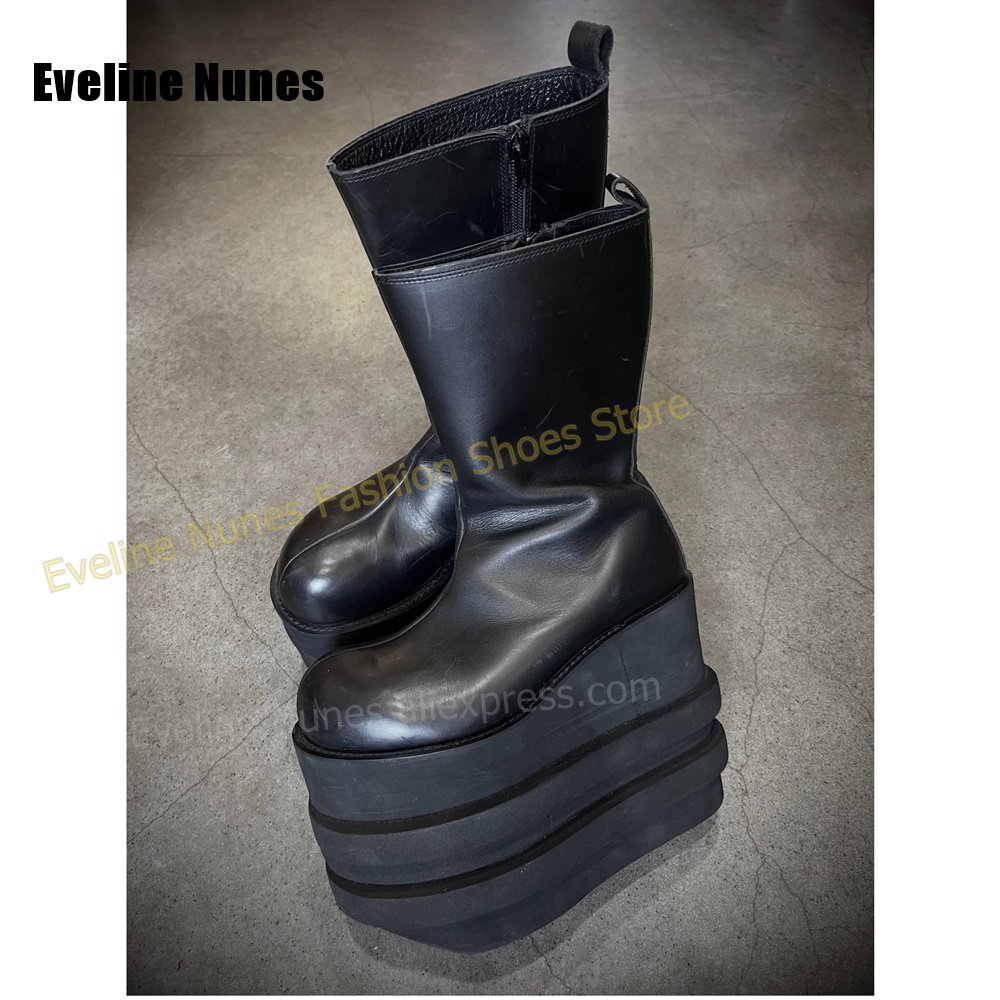 Round Toe Multi-Layer Wavy Pla - đánh giá và giá Street Fashion Y2K
